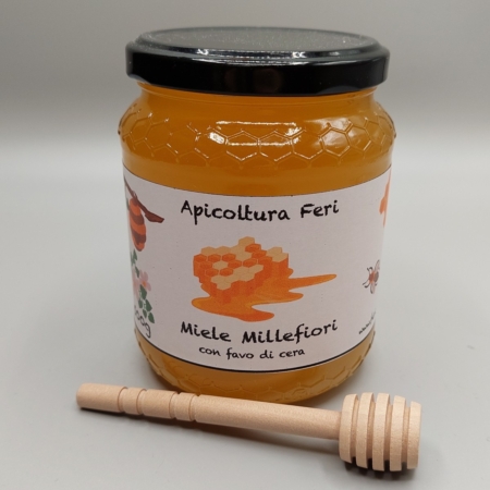 Miele in favo millefiori